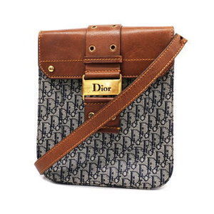 Christian Dior Trotter Canvas Leather Shoulder Bag